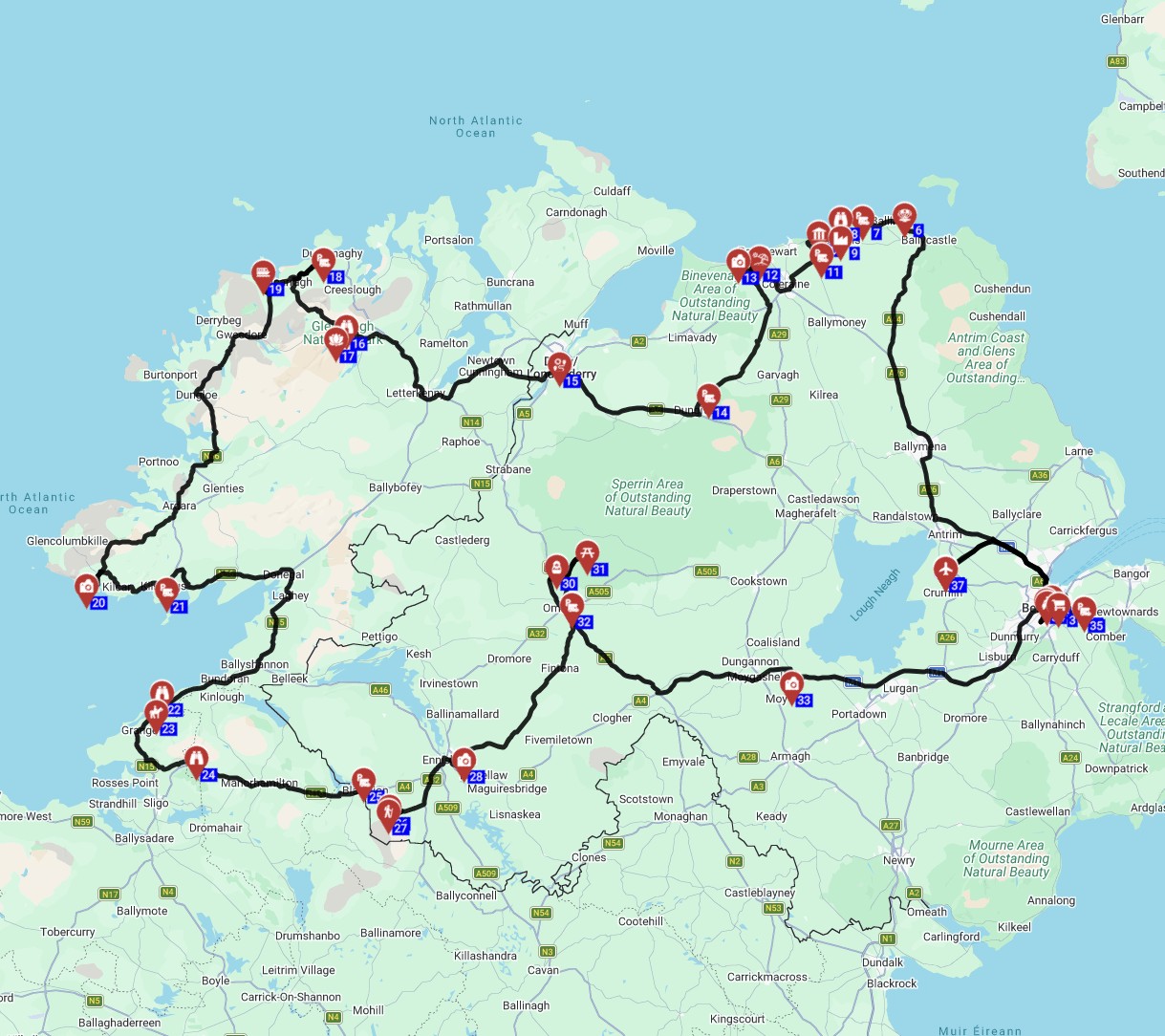 Belfast Round Trip -  Family Motorhome Journey Across Northern Ireland