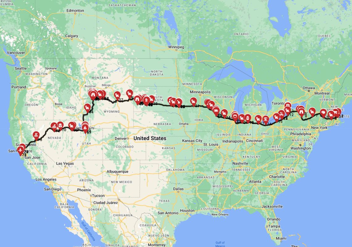Boston to San Francisco - Trailblazing Tales