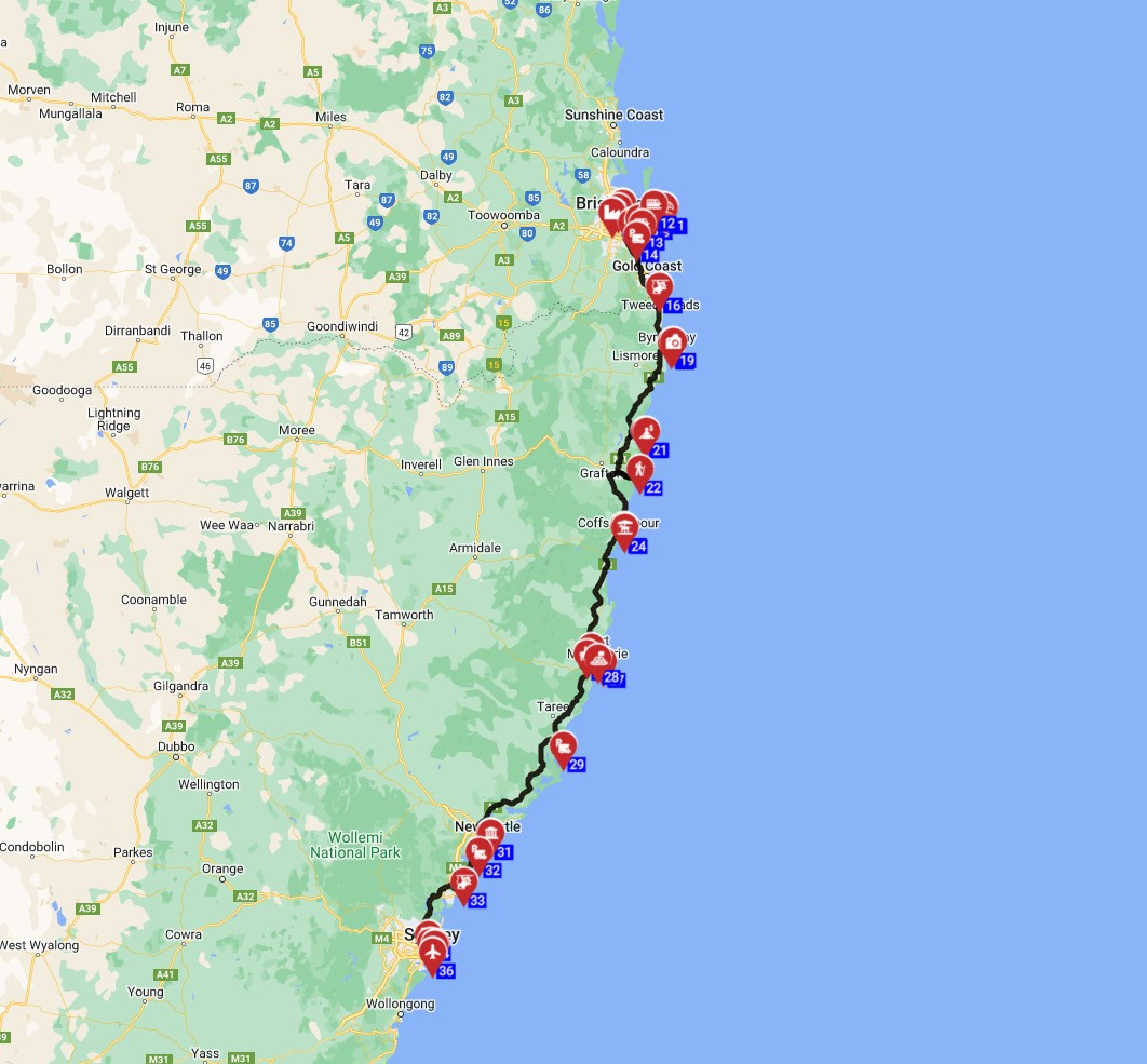Brisbane to Sydney - The Great Coastal Adventure
