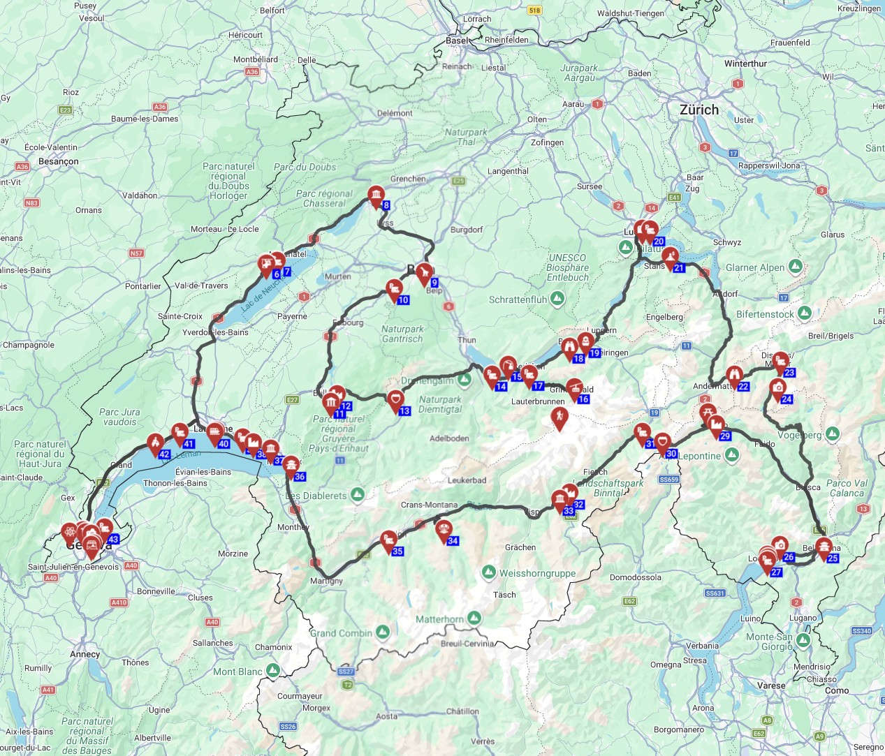 Geneva roundtrip  - The Ultimate Swiss Escape