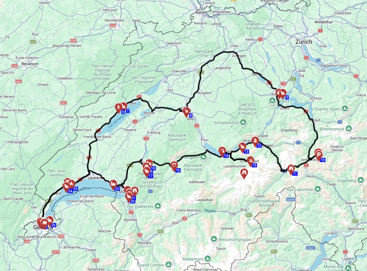 Geneva roundtrip - Alpine Dreams Adventure
