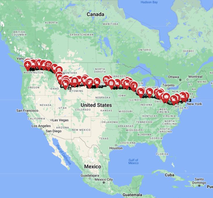 New York to Seattle - Coast to coast