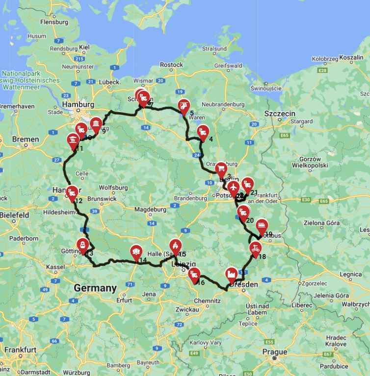 Berlin Roundtrip - Northern Germany  - Short