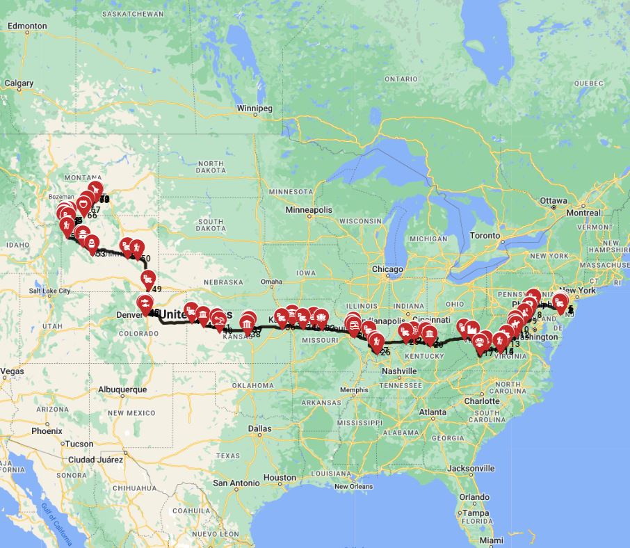 Philadelphia to Billings - The Heartland Adventure