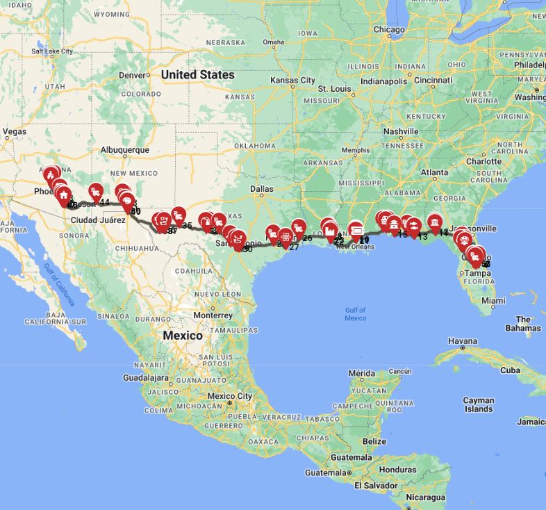 Orlando to Phoenix - Eastern Shores to Western Wonders