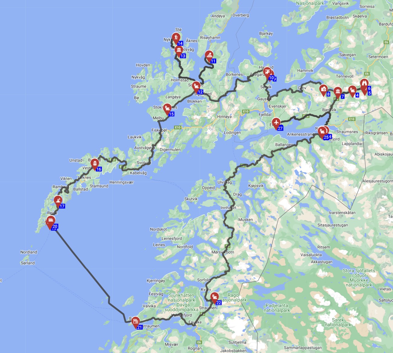 Evenes Round trip - Northern Lights  Viking Tales