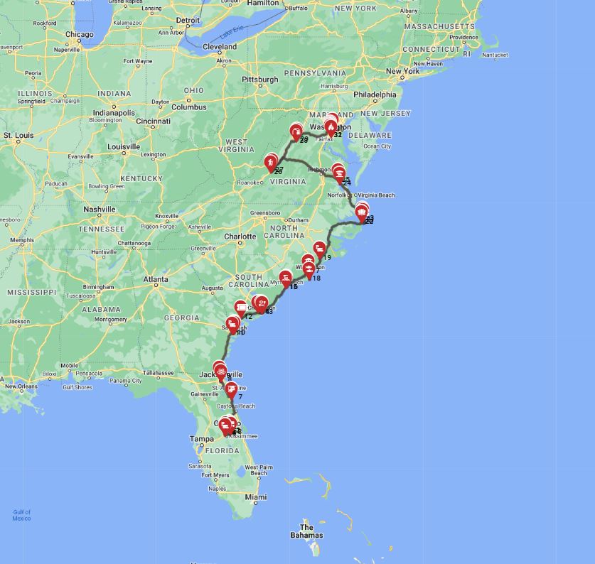 Orlando to Washington DC