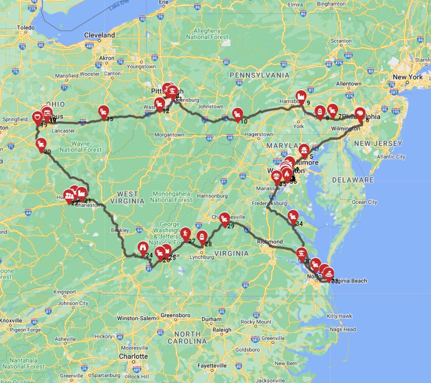Washington DC Roundtrip - Explore the East Coast Wonderland