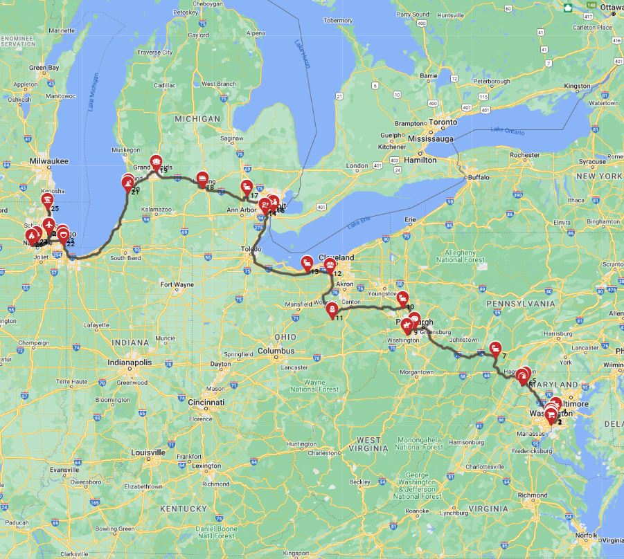 Washington DC to Chicago
