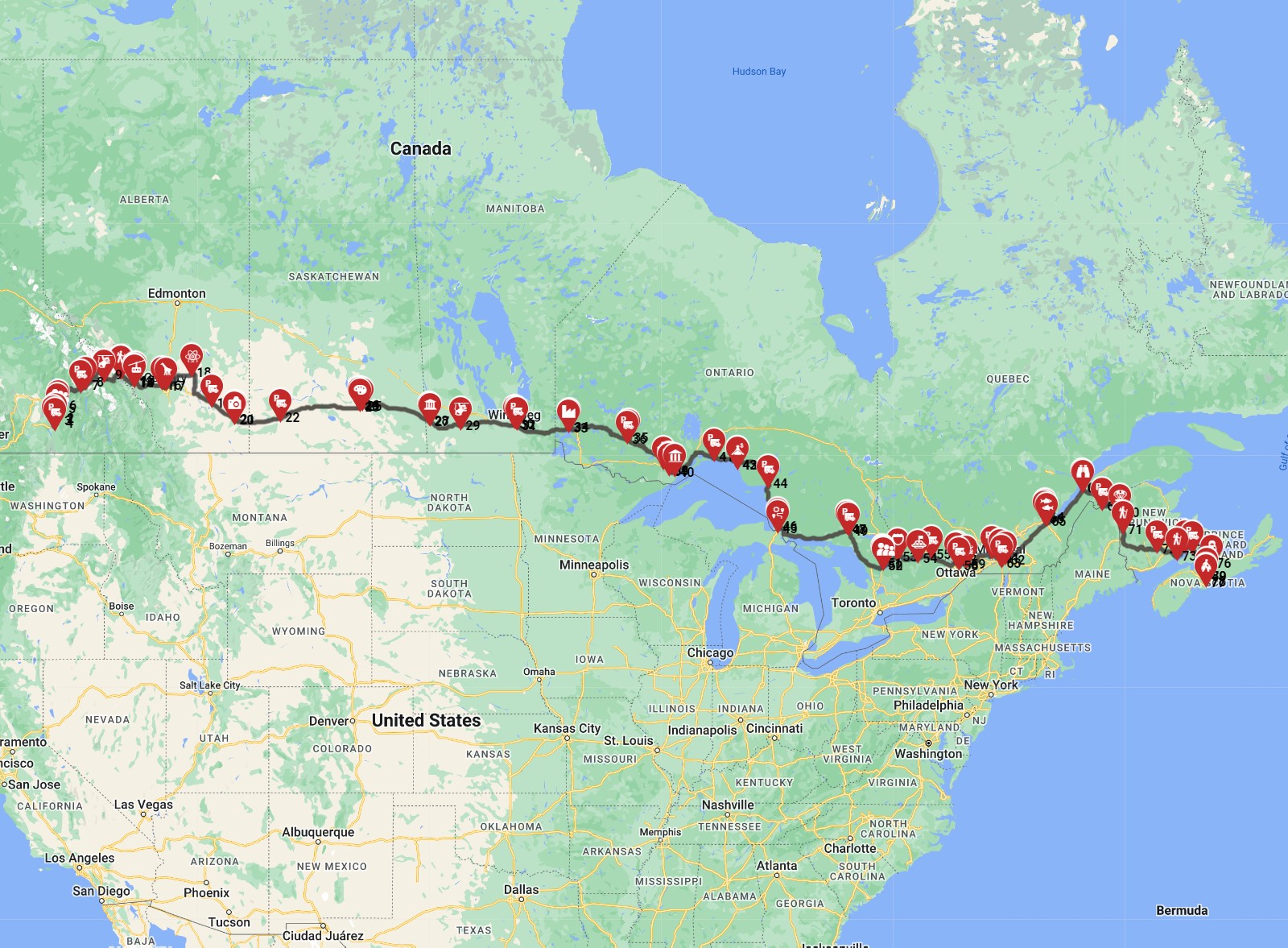 Kelowna to Halifax -