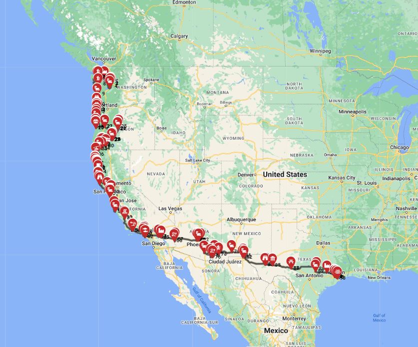 Seattle to Houston - Coast to Cacti