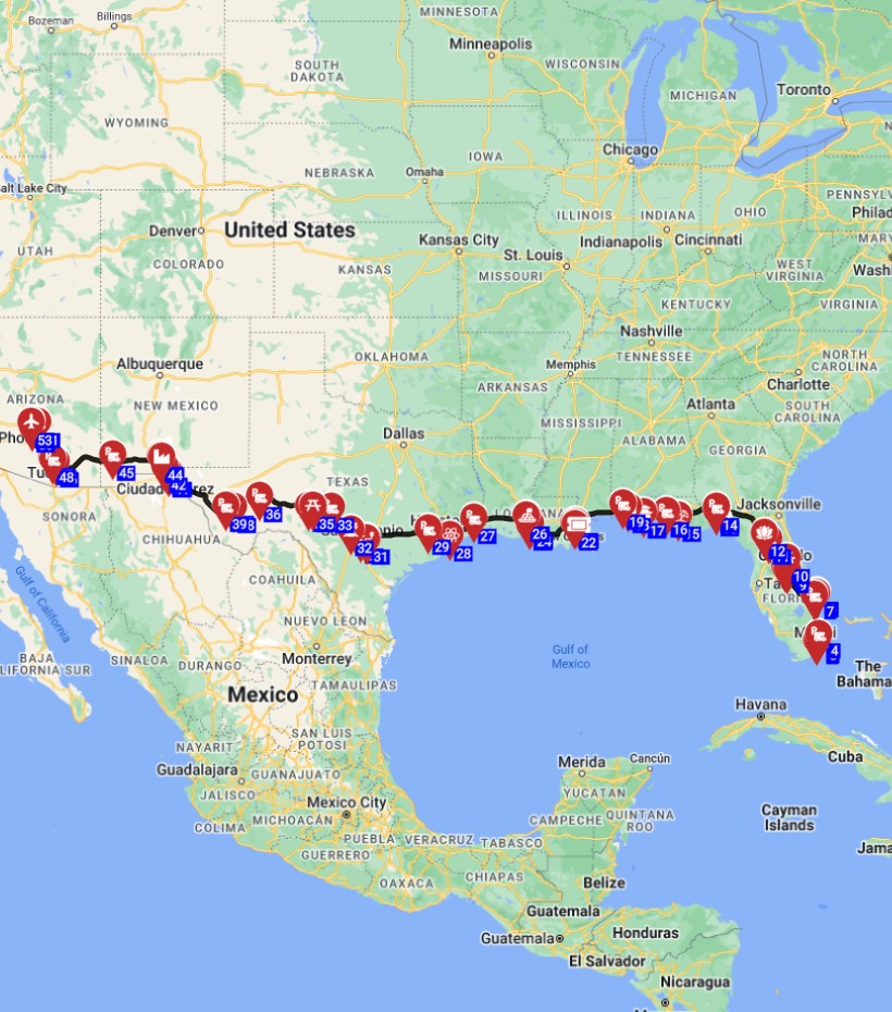 Miami to Phoenix