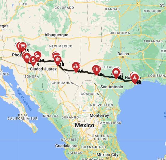 Phoenix to Houston