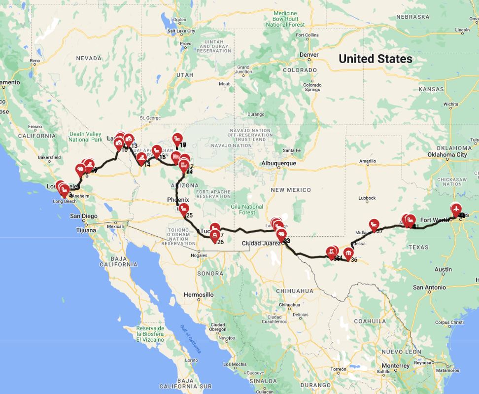 Los Angeles to Dallas