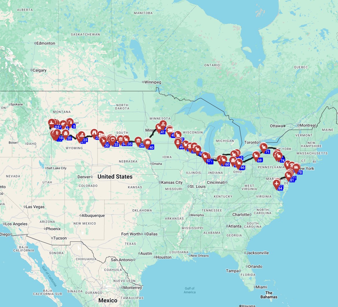 Billings to Washington DC